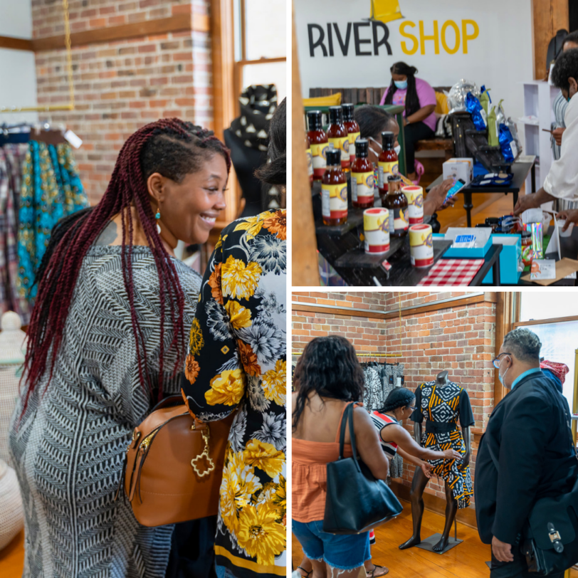 rivershop collage of retail spaces